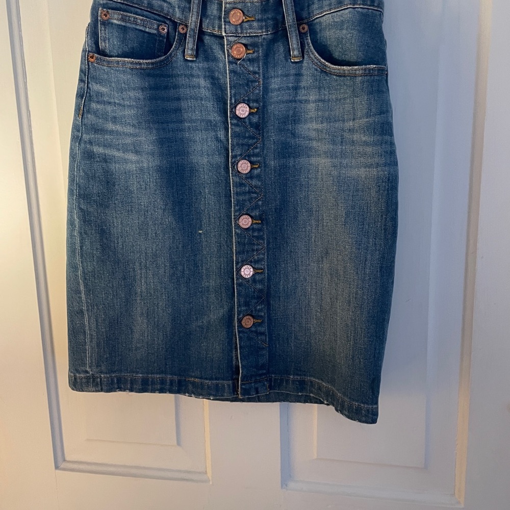 J. Crew Blue Denim Pencil Skirt